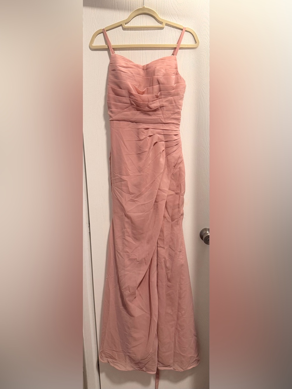 Elegant Women’s Blush Pink Draped Design